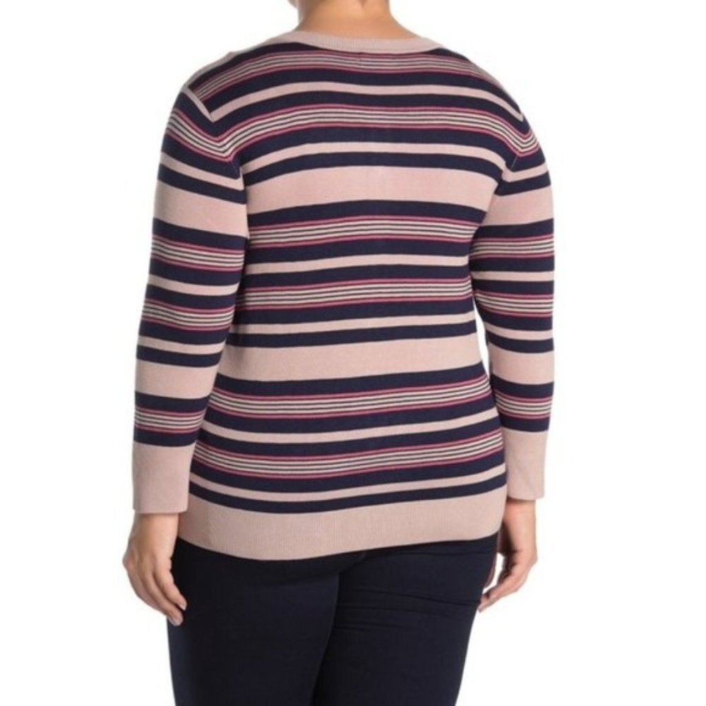 ๐ Halogen Striped Button Front Cardigan - Picture 3 of 3